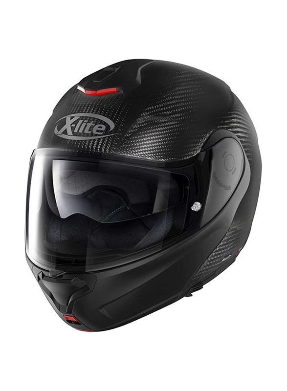 Nolan X-Lite Ultra Carbon Flip-Up Motorcycle Helmet, Carbon Black, Medium
