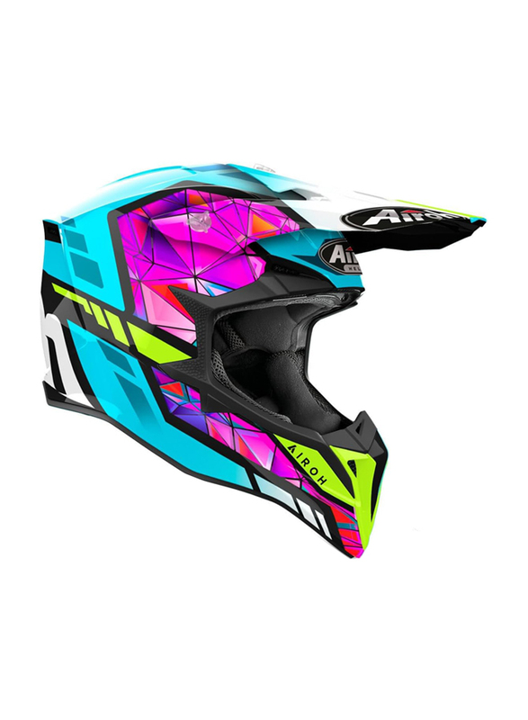 Airoh Wraaap Diamond Gloss Helmet, Large, Multicolour