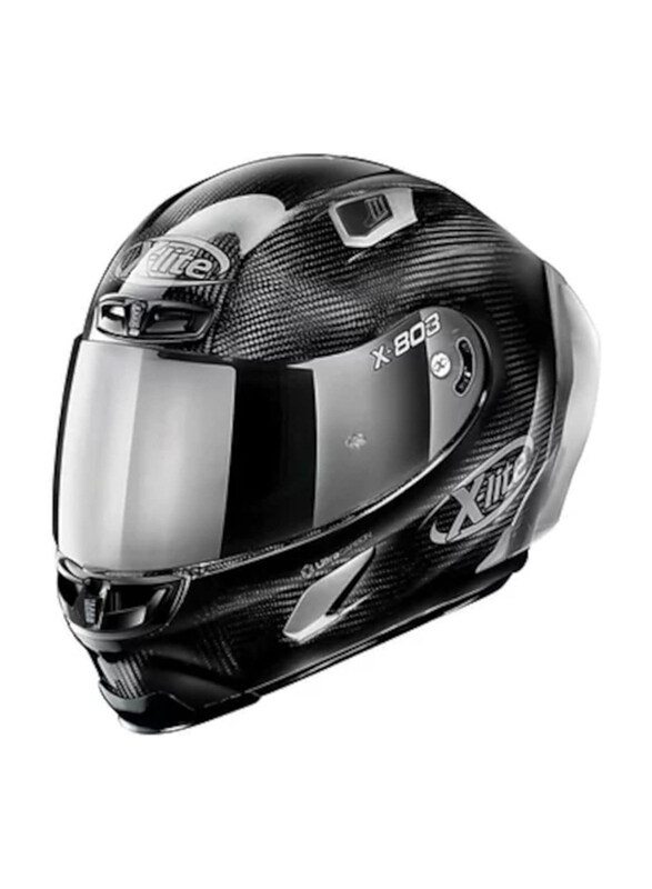 

Nolan X-Lite X-803RS Ultra Carbon Silver Edition 44 Full Face Helmet, Small, Carbon Silver