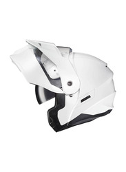HJC Helmets C80 Solid Flip-Up Helmet, Large, Pearl White