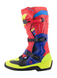 Alpinestars Tech 3 Motocross Boots, Size 8, Red/Blue/Yellow