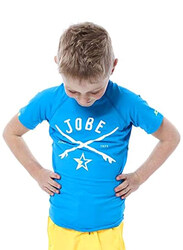 Jobe Rash Guard T-Shirt for Boys, 4XS/3XS, Blue