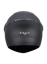 Vega Cliff DX Motorcycle Full Face Helmet, X-Large, Black