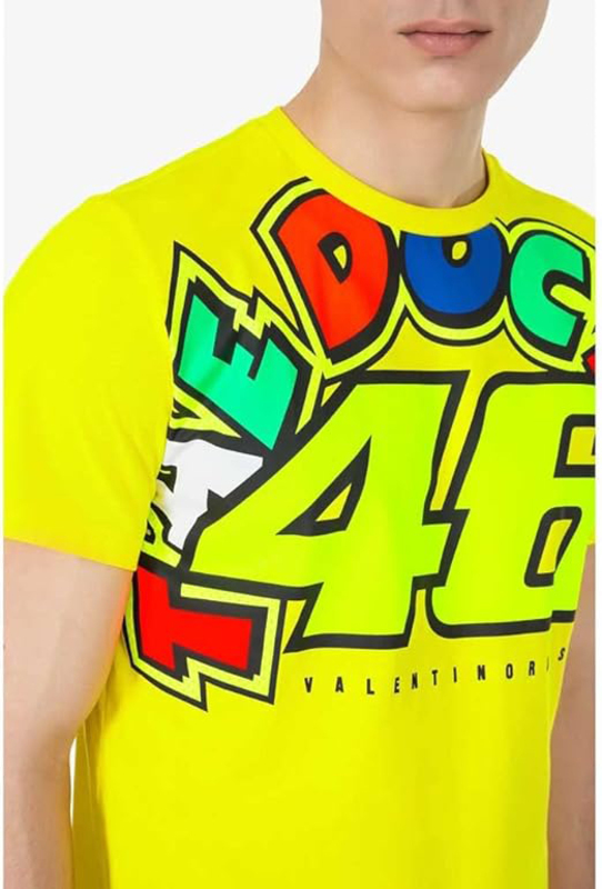 Valentino Rossi VR56 The Doctor T-Shirt, Large, Yellow