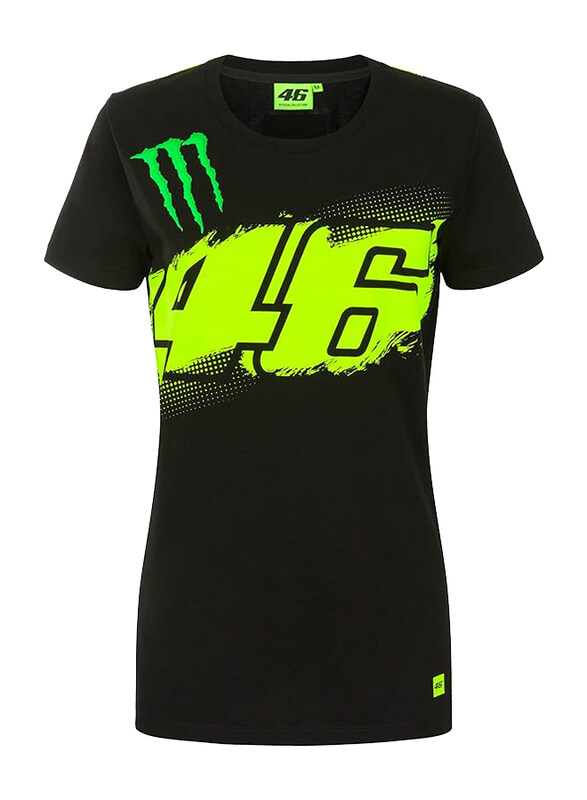 

Valentino Rossi VR 46 Monster Energy T-Shirt for Women, M, Black