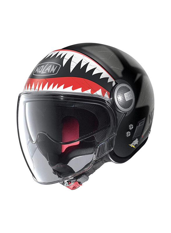 

Nolan N21 Visor Skydweller 91 Open Face Helmet, Black/White, Small