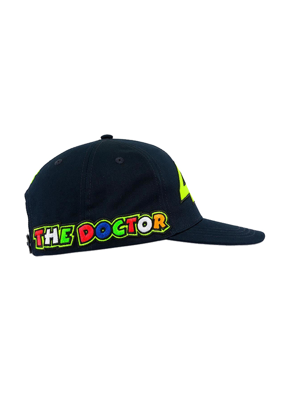 Vr 46 Racing Valentino Rossi The Doctor Cap for Men, Vr64cap, One Size, Black