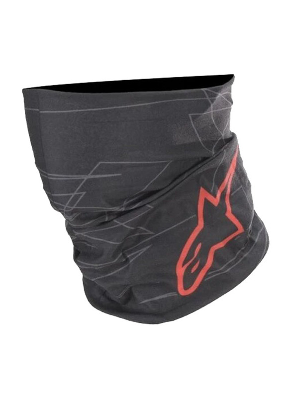 Alpinestars Neck Tube for Unisex, One Size, Black/Red