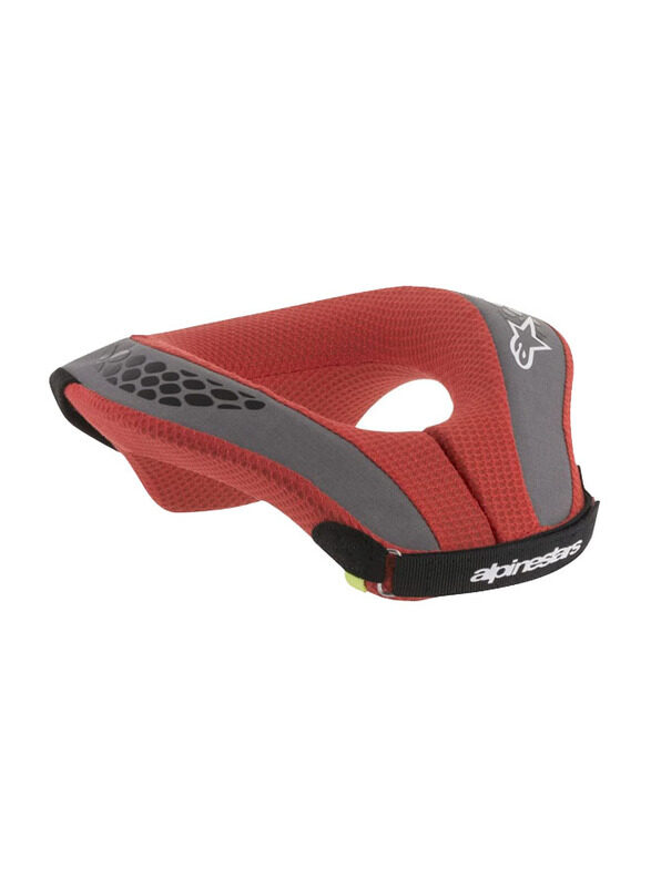 Alpinestars Sequence Youth Neck Roll, 6741018-177, Black/Red, Large/X-Large