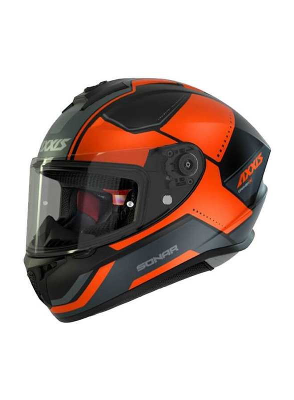 Axxis Draken S Sonar B3 Helmet, Large, Ff112C, Matt Fluorescent Orange