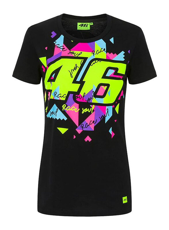 

Valentino Rossi VR 46 Art T-Shirt for Women, M, Black