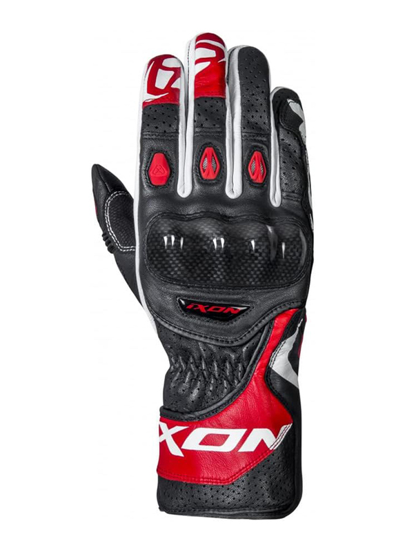 Ixon RS Circuit-R MS Leather Gloves, Medium, Black/Red