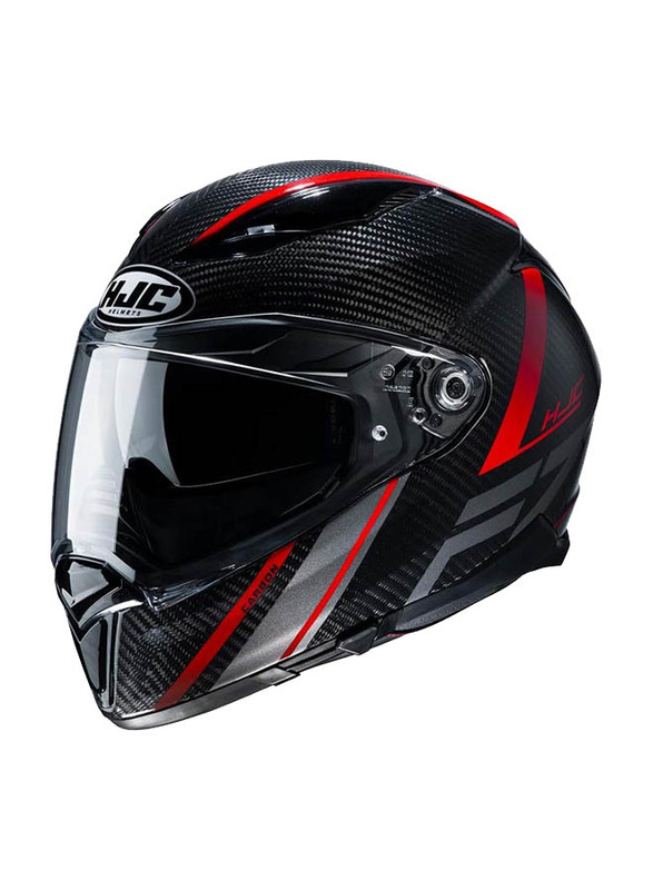 HJC Helmets F70 Eston Carbon Helmet, X-Large, MC1, Black