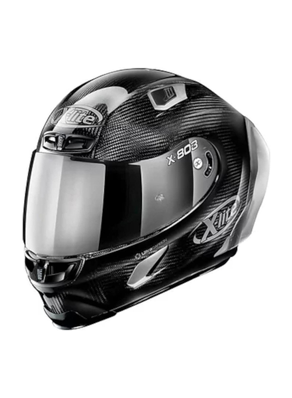 Nolan Group SPA X-Lite Ultra Carbon Silver Edition Full Face Helmet, Medium, X-803RSUC[44], Silver