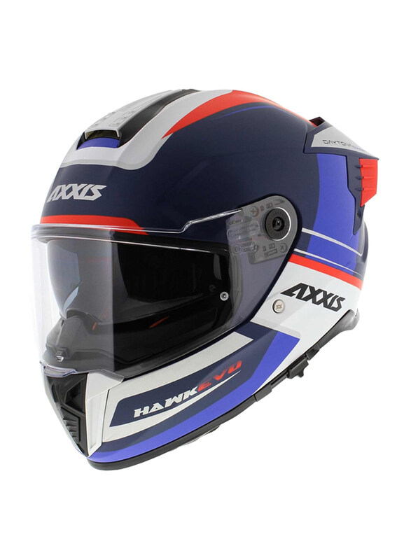 

Axxis Hawk EVO SV Daytona C7 Helmet, XXL, FF122, Blue Matt