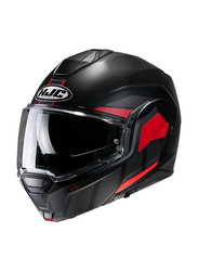HJC i100 Beis Flip-Up Motorcycle Helmet, Large, I100-BEIS-MC1SF-L, Black