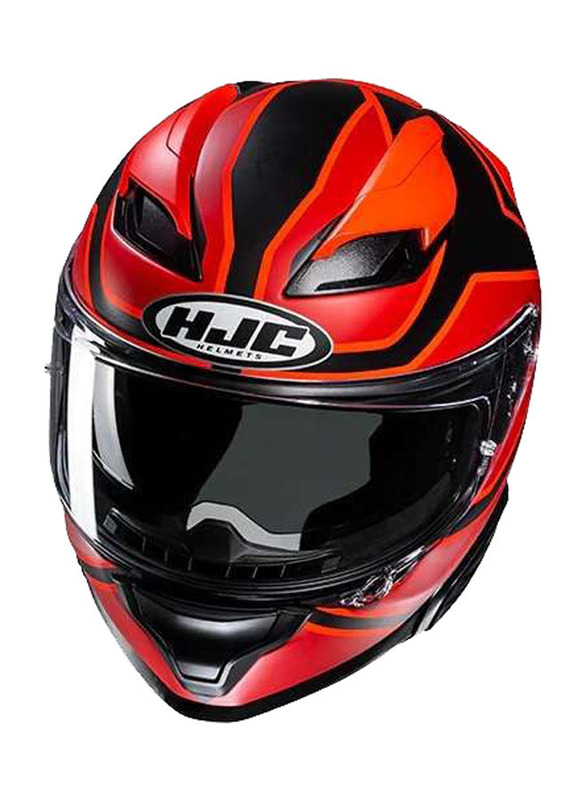 HJC Corporation F71 Idle Helmet, Large, Red/Black