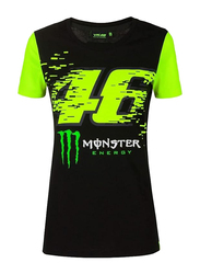 Valentino Rossi VR46 Monster Dual T-Shirt, Extra Small, Black