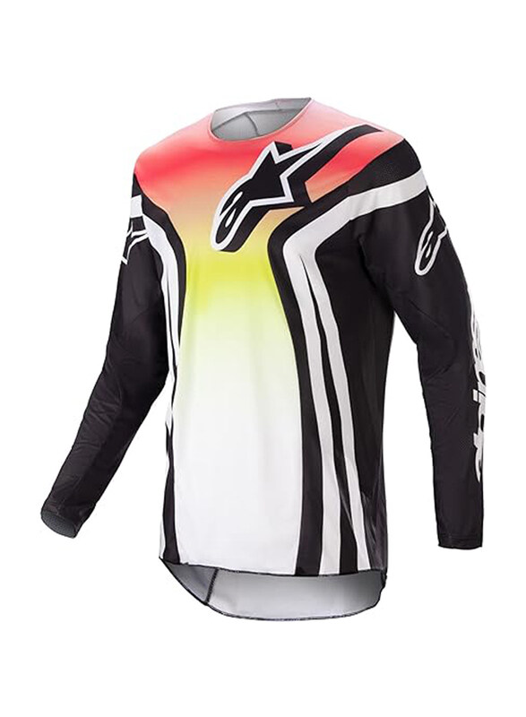 Alpinestars Youth Racer Semi Jersey, Large, Black/Multicolour