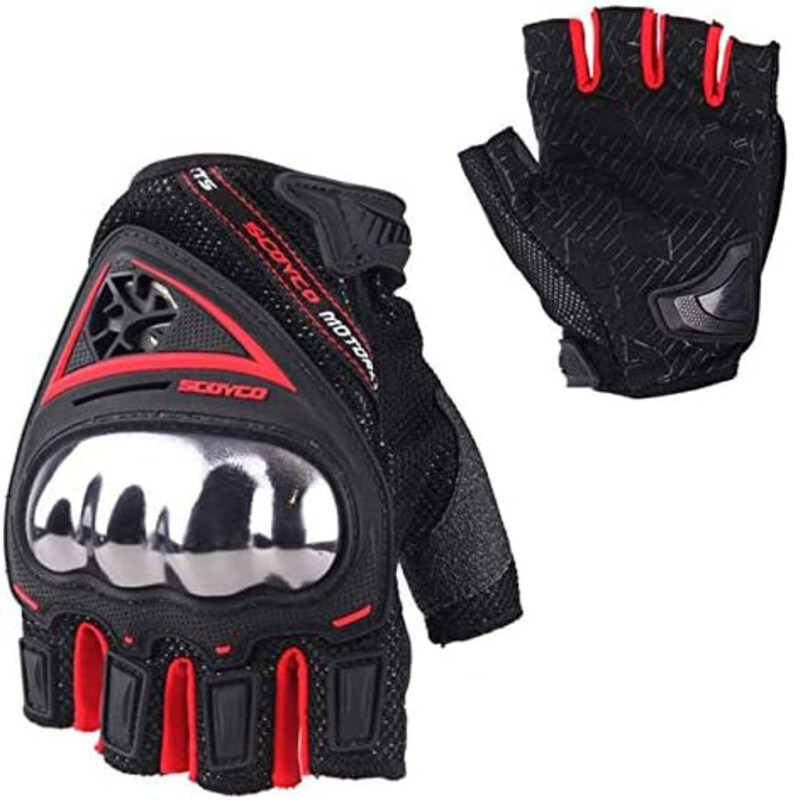 

Scoyco Gloves, Medium, MC44D, Red