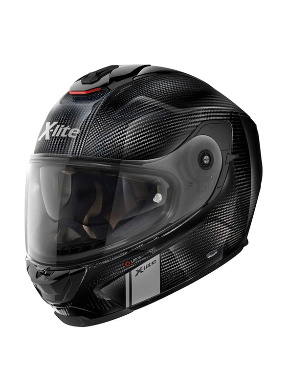 Nolan X-Lite X-903 Ultra Carbon Modern Class 001 N-Com Motorcycle Helmet, Black, Medium