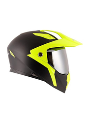 Vega Mount DC Motocross Helmet, X-Large, Yellow/Black