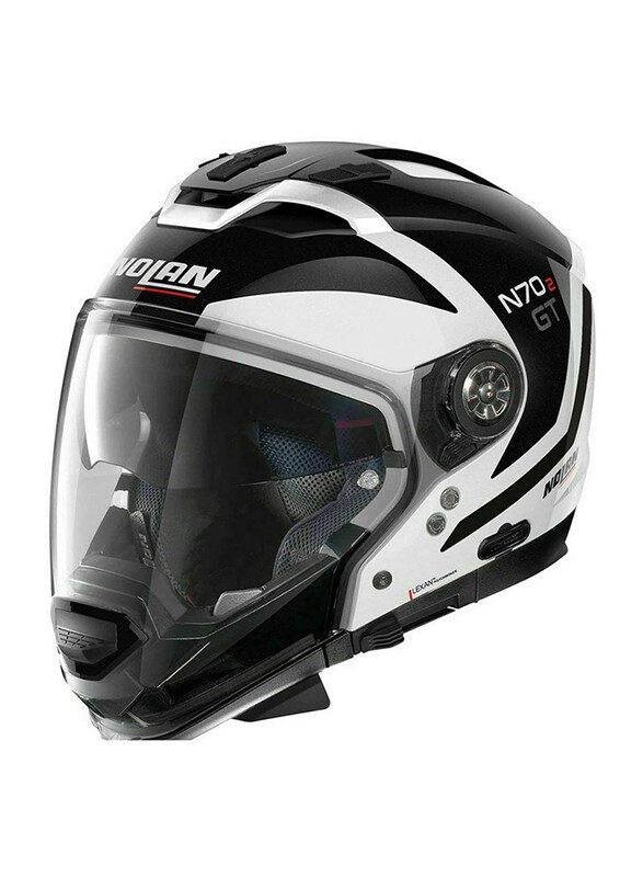 

Nolangroup Spa Special N-Com Helmet, N70-2GT, Metal White, Large