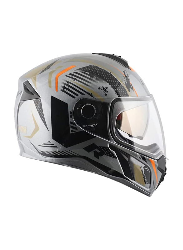 Vega Ryker D/V Attic-E Full Face Helmet, Medium, Black/Grey