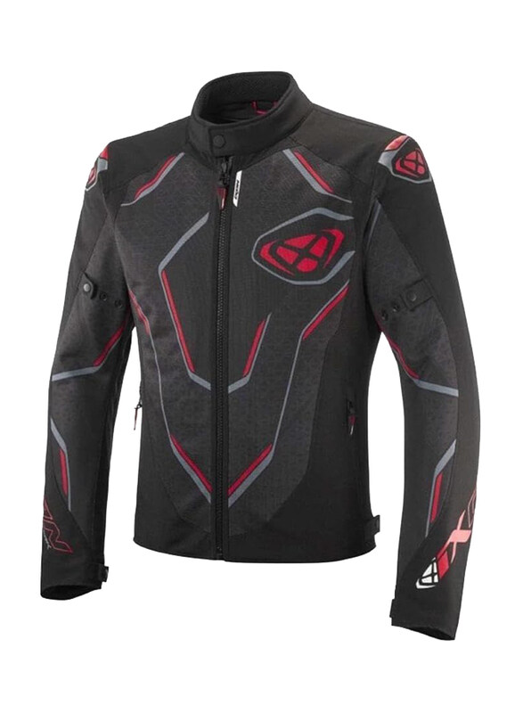 

Ixon Demoniak Textile Jacket for Unisex, Large, Black/Red
