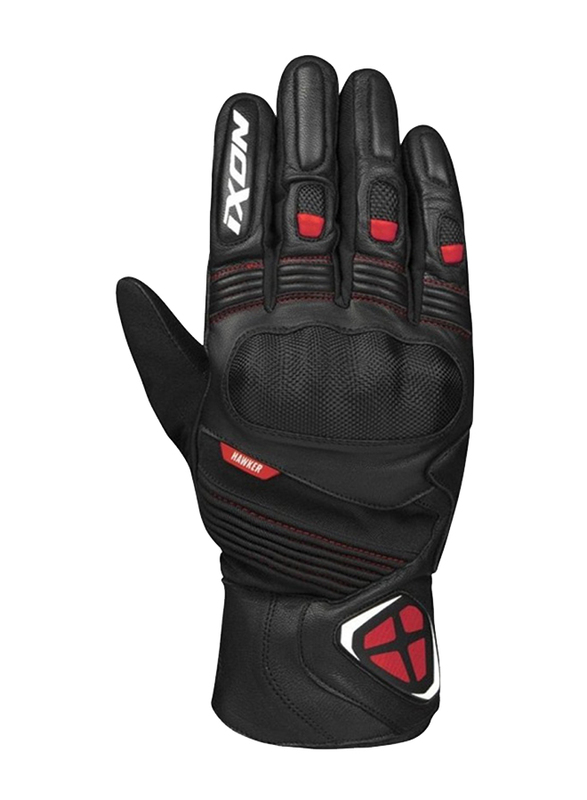 Ixon Pro Hawker Gloves, Large, Black/Red