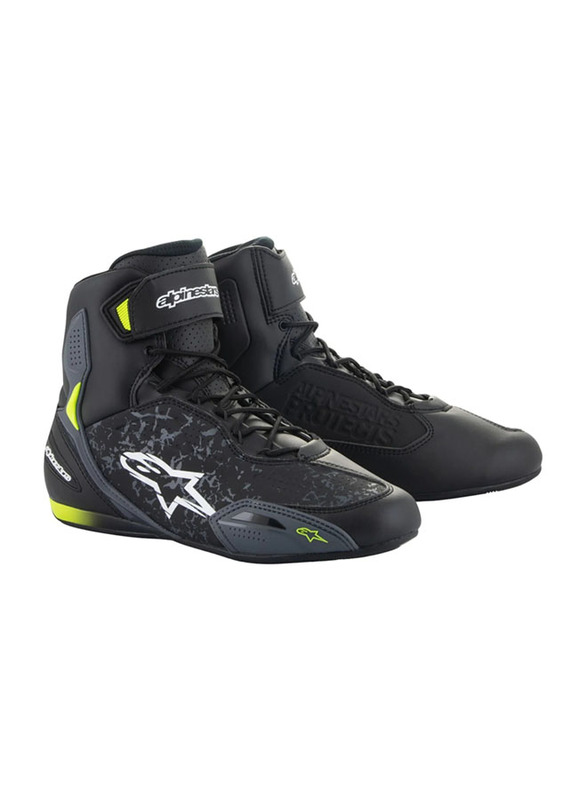 Alpinestars Faster 3 Shoes, Black/Yellow, Size 11