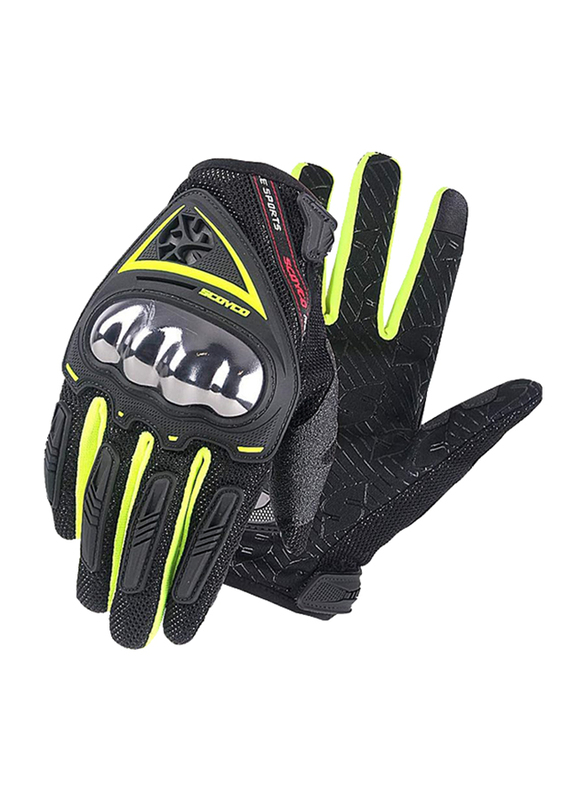 Scoyco MC44D Motorcycle Gloves, Medium, Green