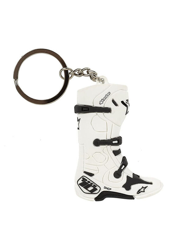 Alpinestars S.P.A. New Tech 10 Boot Key Chain, White