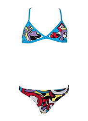 Arena G Cores Junior Bikini Set for Girls, 2 Pieces, Multicolour, 10-11 Years