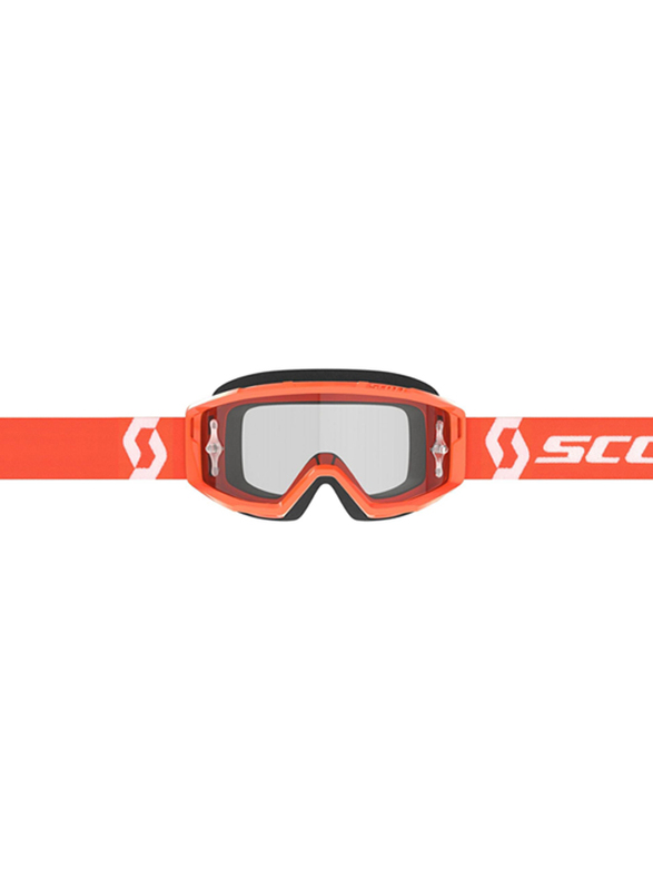 Scott Primal Clear Works Goggle, Orange/White