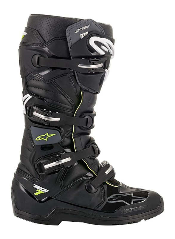 Alpinestars Tech 7 Enduro Drystar MX Boots, Black Grey, Size US 15