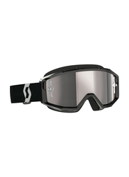 Scott Primal Silver Chrome Works Goggle, Black/White