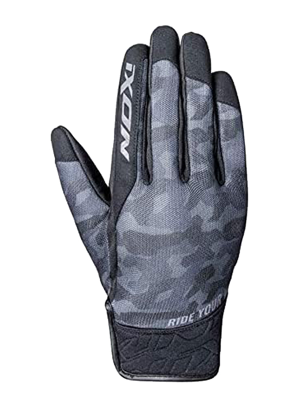 Ixon RS Slicker Riding Gloves, XXL, Grey/Black