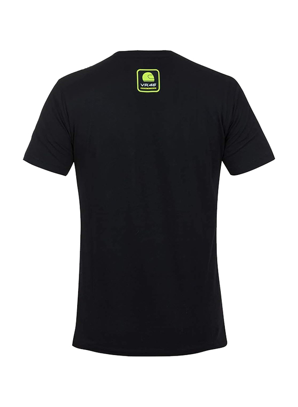 Valentino Rossi Collezione VR 46 Riders Academy T-Shirt for Men, XS, Black