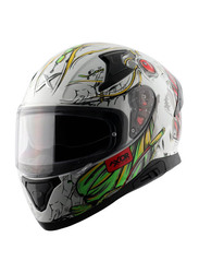 Axor Helmets Apex Seadevil Gloss Helmet, Medium, White/Red