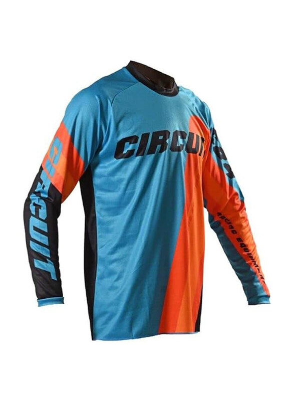 Circuit Equipment Cross/Enduro Reflex 2022 Jersey, Large, Water Green/Orange