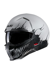 HJC i20 Scraw MC10SF Open Face Helmet, Small, I20-SCRW-MC10F-S, Grey/Black