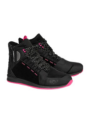 Ixon Baskets Femme Freaky Waterproof Lady Baskets Moto Shoes, Black/ Noir Fuchsia, Size 39