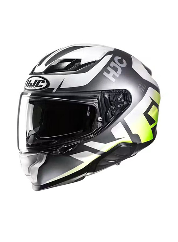 HJC Corporation F71 Bard Helmet, X Large, White/Green