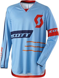 Scott 350 Dirt MX Motocross Jersey for Men, XL, Blue/Orange