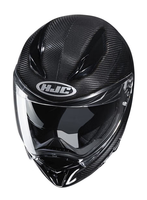 HJC F70 Carbon Solid Helmet, Large, F70-CAR-SOL-L, Black