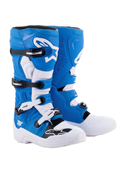 Alpinestars Tech 5 Boots, Size 9, Blue/White, 2015015-72-9