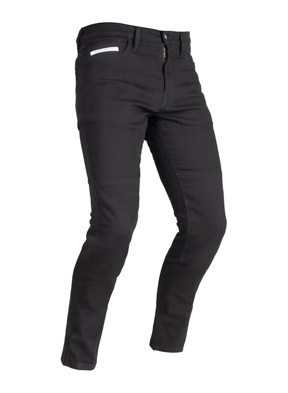 

Oxford Original Approved Super Stretch Slim Jean for Men, 34, Black