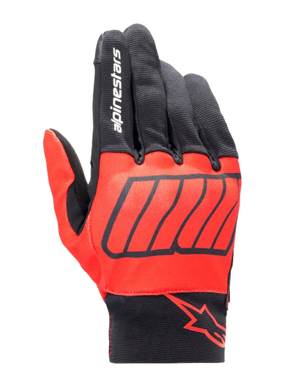 Alpinestars Argan Gloves, Medium, Black/Red