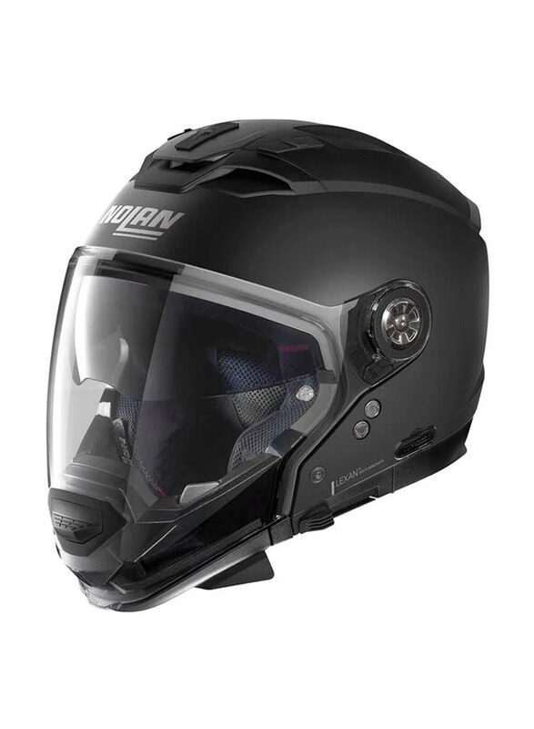 

Nolan Classic N-Com Flat Helmet, Large, N70-2 GT, Black